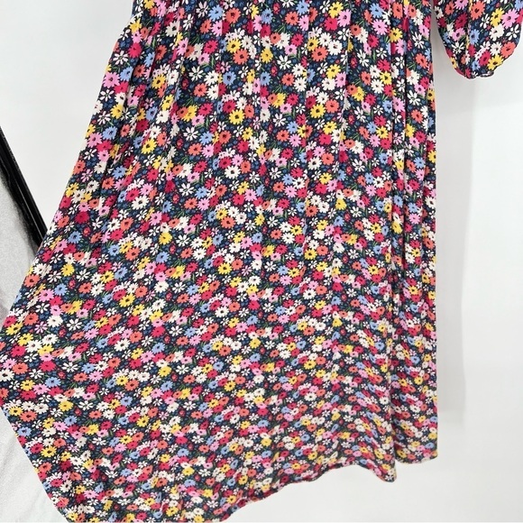 Gap Maternity Floral Henley Puff Sleeve Midi Dress - Picture 3 of 12